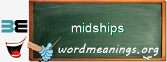 WordMeaning blackboard for midships